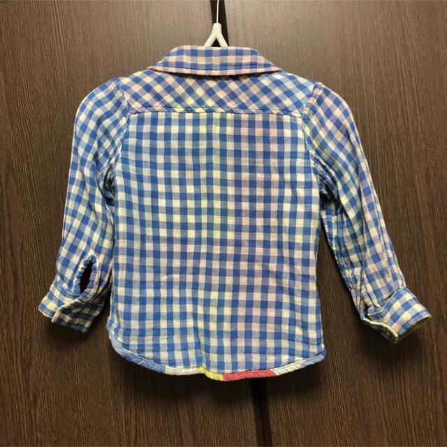 JUNK STORE(ジャンクストアー)のチェックシャツ　リバーシブル　90 ジャンクストア キッズ/ベビー/マタニティのキッズ服男の子用(90cm~)(Tシャツ/カットソー)の商品写真