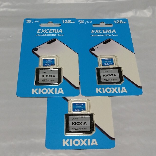 キオクシア マイクロSDXCカード 128GB X3個