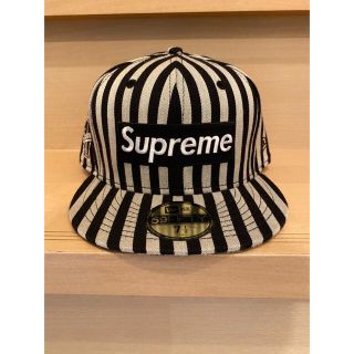 シュプリーム(Supreme)の13AW Striped Box Logo NEW ERA CAP ニューエラ(キャップ)