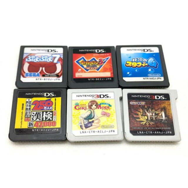 Nintendo 3ds ds ゲームソフト　6点セット