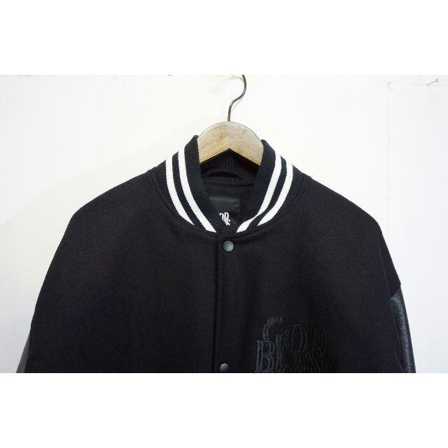 新品21AW GOD BLESS YOU 限定 スタジャン 黒XL 1215L△ 【内祝い