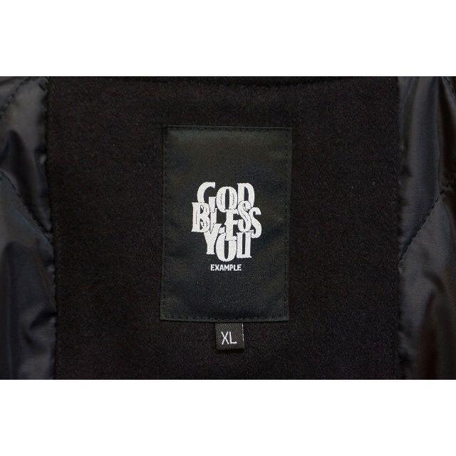 新品21AW GOD BLESS YOU 限定 スタジャン 黒XL 1215L▲