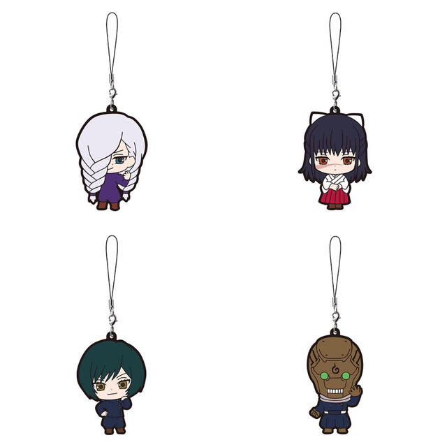 呪術廻戦 カプセルラバーマスコット04 冥冥 歌姫 真依 メカ丸 エンタメ/ホビーのおもちゃ/ぬいぐるみ(キャラクターグッズ)の商品写真