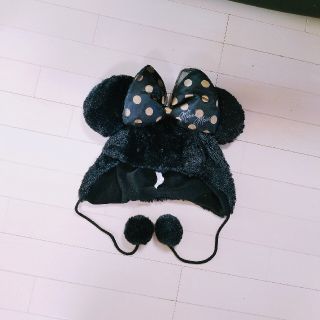 ディズニー(Disney)のゆん様専用◆DISNEY◆ミニー ファンキャップ 黒(キャラクターグッズ)