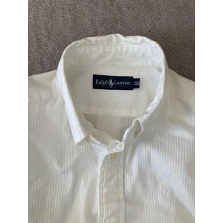 ポロラルフローレン(POLO RALPH LAUREN)のポロラルフローレン　ボタンダウン白シャツ120センチ(ブラウス)