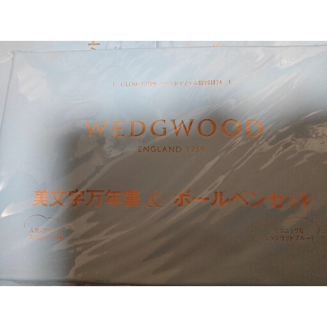 WEDGWOOD(ウェッジウッド)のウェッジウッド　美文字万年筆&ボールペンセット　GLOW付録    未開封 エンタメ/ホビーの雑誌(ファッション)の商品写真