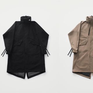 ハイク(HYKE)のHYKE × The North Face 19SS   ミリタリー コート 黒(モッズコート)