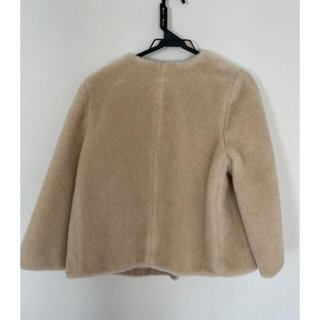 新品未使用✨️自由区 羊毛 キュプラ ファー コート ショート丈 40