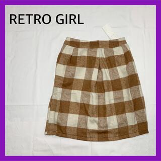 レトロガール(RETRO GIRL)の❤︎新品❤︎ レトロガール 膝丈 スカート 起毛 インナー付き レディース(ひざ丈スカート)