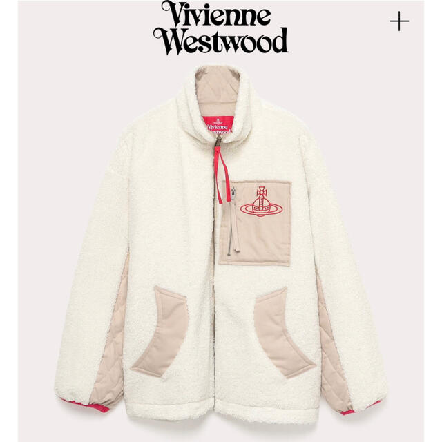 Vivienne Westwood(ヴィヴィアンウエストウッド)の【Vivienne Westwood】美品ポリエステルボア ジップブルゾン レディースのジャケット/アウター(ブルゾン)の商品写真