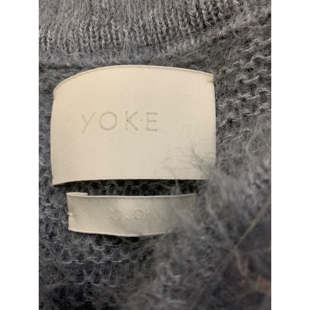 YOKE SOJOHN BRUSHED MOHAIR WOOL RIB KNIT - トップス YOKE SOJOHN BRUSHED MOHAIR WOOL RIB KNIT - トップス