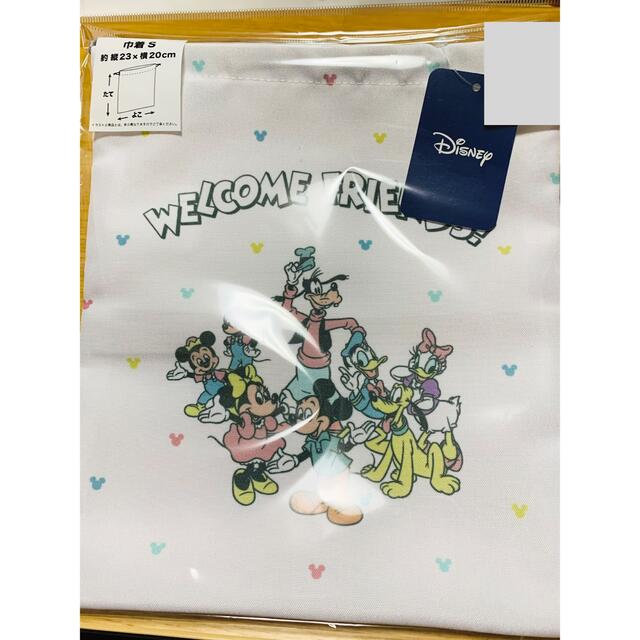 ☆ 新品 ☆*:.。ディズニー　フレンズ　ミッキー　巾着　Sサイズ　Disney エンタメ/ホビーのおもちゃ/ぬいぐるみ(キャラクターグッズ)の商品写真