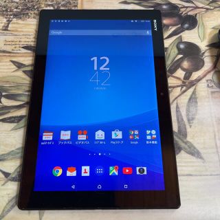 エクスペリア(Xperia)のSIMフリー○Xperia Z4 Tablet SOT31○テレビアンテナ内蔵(タブレット)