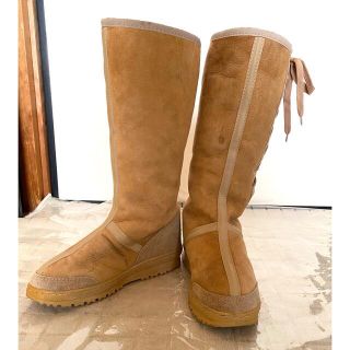 アグ(UGG)のUGG 日本未発売 ロングブーツ  キャメル  レースアップ 24.5cm(ブーツ)