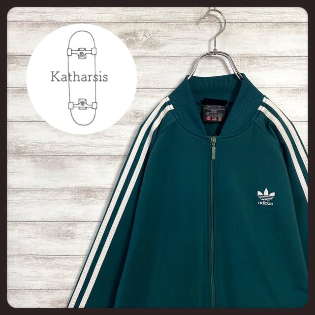 adidas - 【希少カラー】90sアディダス刺繍ワンポイントサイドライン