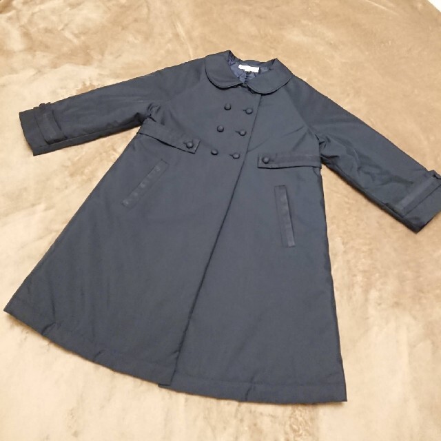 familiar - お受験 ミルフィーユ 濃紺 コート 現行品 110cmの通販 by