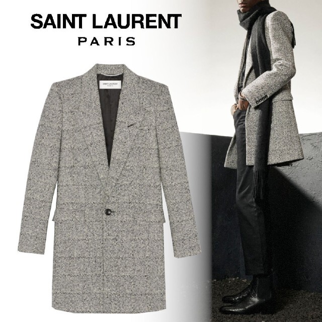 Saint Laurent(サンローラン)のサンローラン　コート メンズのジャケット/アウター(チェスターコート)の商品写真