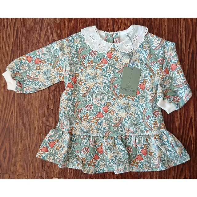 NEXT(ネクスト)の★新品★next ワンピース MORRIS & CO コラボ花柄 キッズ/ベビー/マタニティのキッズ服女の子用(90cm~)(ワンピース)の商品写真