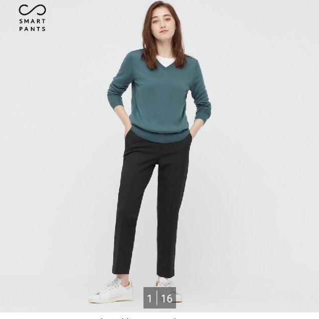 UNIQLO(ユニクロ)のスマートアンクルパンツ　丈標準　M レディースのパンツ(カジュアルパンツ)の商品写真