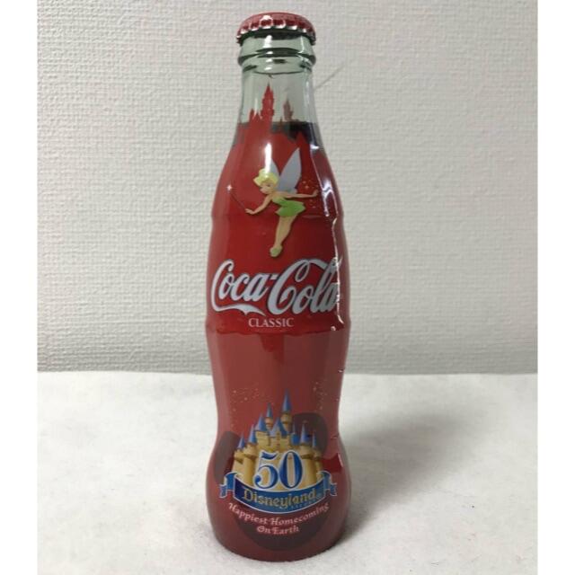 コカ・コーラ(コカコーラ)の2005年 LA ディズニー ランド パーク 50周年記念 ティンカーベルボトル エンタメ/ホビーのおもちゃ/ぬいぐるみ(キャラクターグッズ)の商品写真