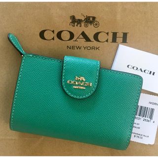 コーチ(COACH)のCOACH コーチ 新品 二つ折り財布 ミディアム コーナージップウォレット (財布)