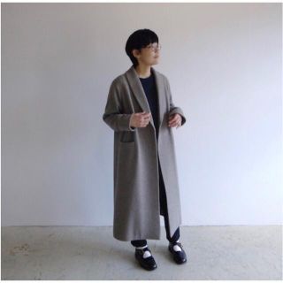 エヴァムエヴァ(evam eva)のevam eva☆LAMBS WOOL ROBE COAT / MOCHA(ロングコート)