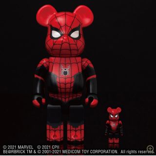 メディコムトイ(MEDICOM TOY)のBE@RBRICK SPIDER-MAN UPGRADED SUIT(アメコミ)