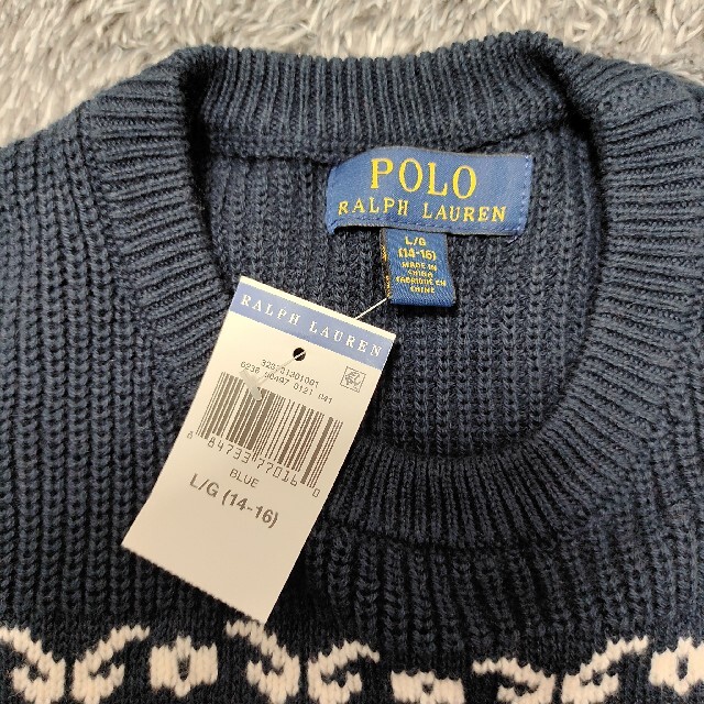 POLO RALPH LAUREN(ポロラルフローレン)のタグ付き　ポロラルフローレン　セーター　ニット　トナカイ　ボーイL　160 レディースのトップス(ニット/セーター)の商品写真