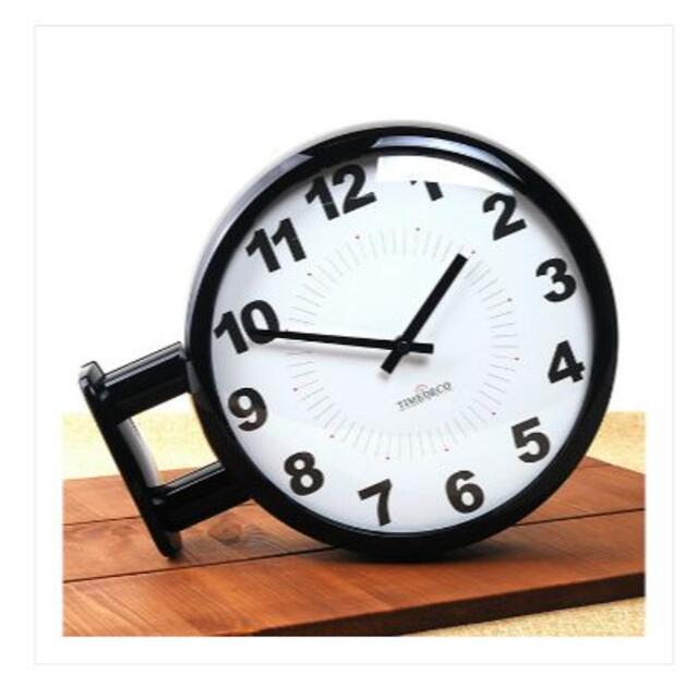 両面電波時計 両面時計 Morden Double Clock A6(BK) 両面電波時計 両面時計 Morden Double Clock A6(BK)