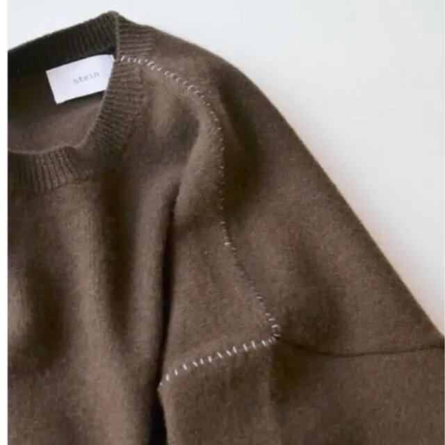 SUNSEA(サンシー)のStein OVERSIZED DOUBLE KNIT ブラウン　ユニセックス メンズのトップス(ニット/セーター)の商品写真