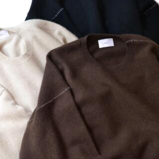 サンシー(SUNSEA)のStein OVERSIZED DOUBLE KNIT ブラウン　ユニセックス(ニット/セーター)