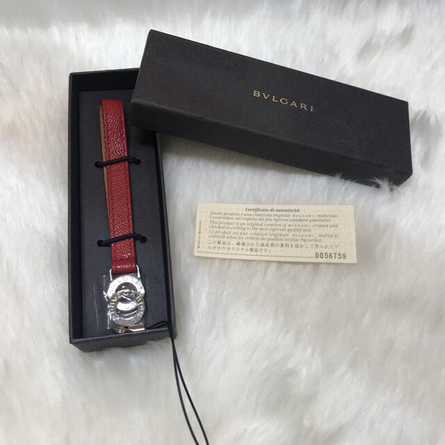 BVLGARI(ブルガリ)のRR095 ブルガリ　ストラップ　赤　 レディースのファッション小物(その他)の商品写真