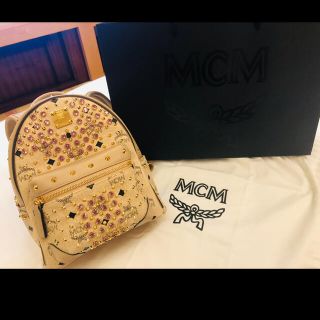 値下げ‼️‼️MCM スワロフスキー スタッズ バックパック リュック