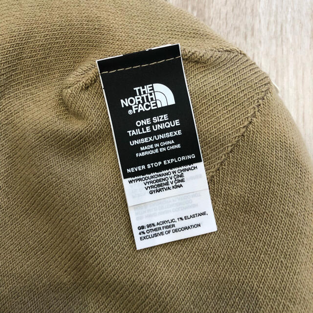 THE NORTH FACE(ザノースフェイス)の【海外限定】ノースフェイス　ユニセックス　ビッグロゴ　ビーニー　ブラウン メンズの帽子(ニット帽/ビーニー)の商品写真