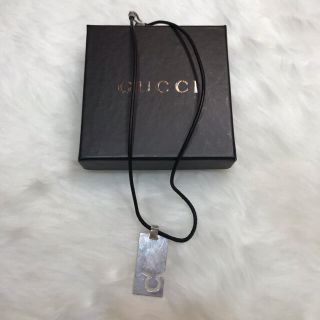 グッチ(Gucci)のRR094 GUCCI グッチ　チョーカー　ドッグタグ　40cm(ネックレス)