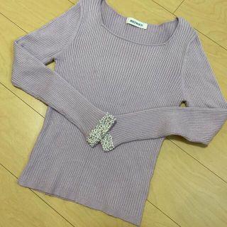 ミッシュマッシュ(MISCH MASCH)のミッシュマッシュ 袖パールビジューニット(ニット/セーター)