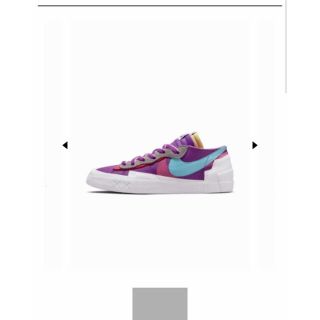 サカイ(sacai)のKAWS × sacai × Nike Blazer Low purple(スニーカー)