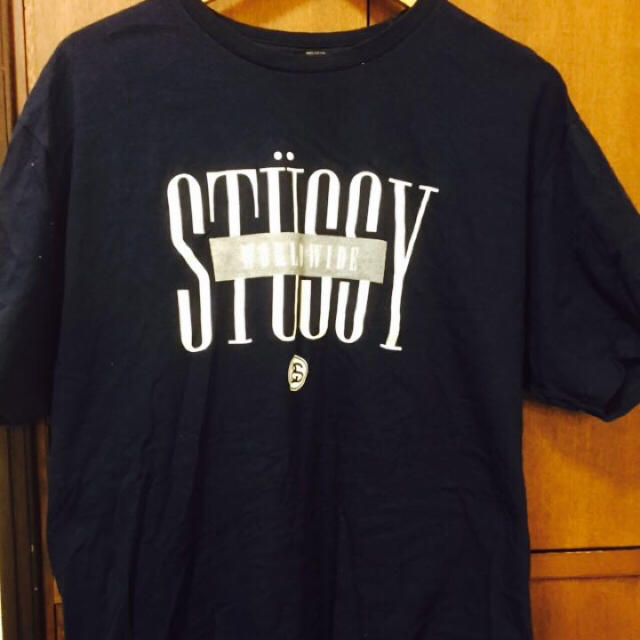 STUSSY(ステューシー)のstussy×ネイビーTシャツ レディースのトップス(Tシャツ(半袖/袖なし))の商品写真