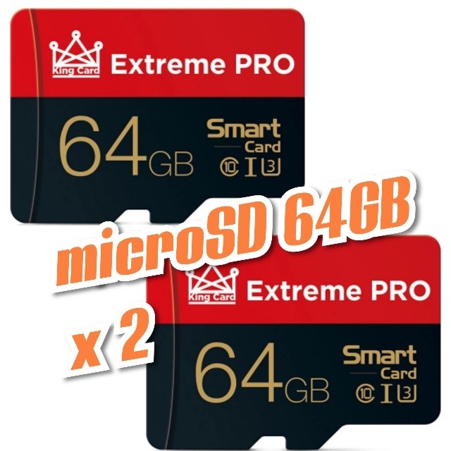 microSDカード　マイクロSDカード　64GB 　2枚