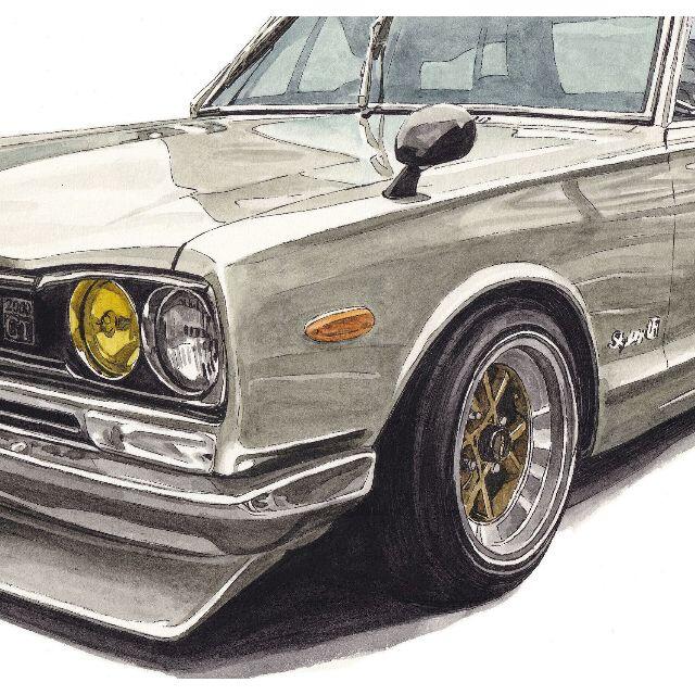 NC-483 GT-R/240ZG限定版画 直筆サイン額装済●作家 平右ヱ門