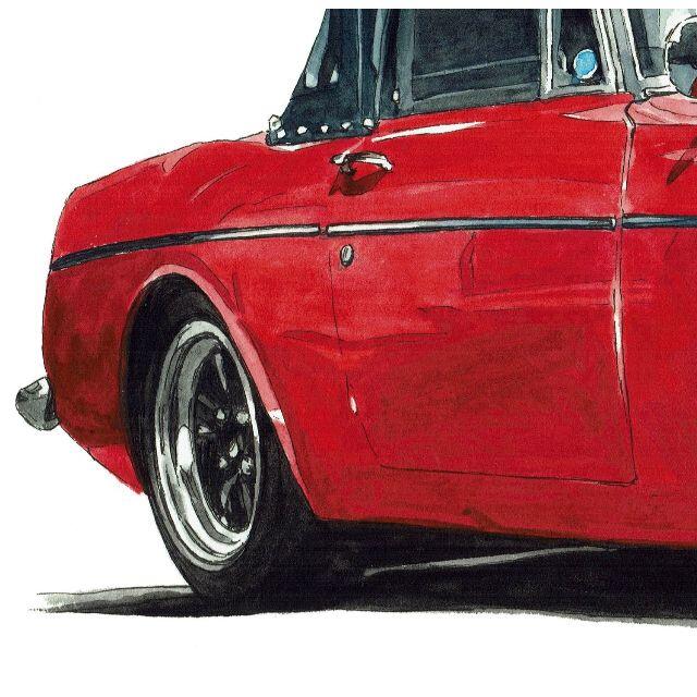 日産(ニッサン)のNC-1222フェアレディSR311限定版画サイン額装作家平右ヱ門 エンタメ/ホビーの美術品/アンティーク(版画)の商品写真