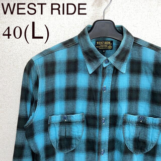 ウエストライド(WESTRIDE)のWEST RIDE flannel shirt(40)(シャツ)