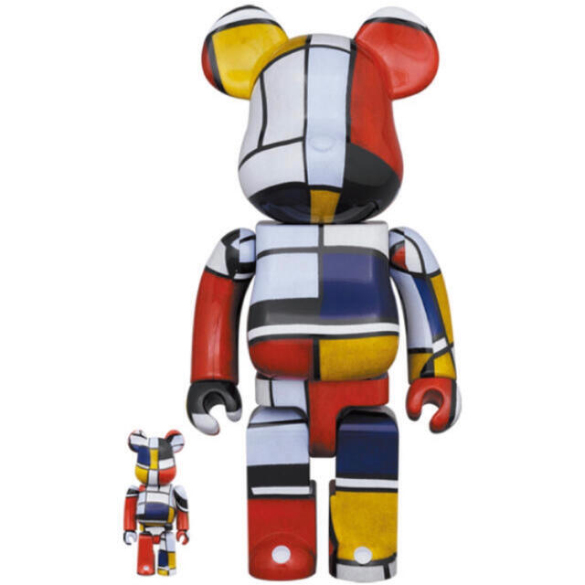 MEDICOM TOY(メディコムトイ)のBE@RBRICK Piet Mondrian 100% & 400% エンタメ/ホビーのフィギュア(その他)の商品写真