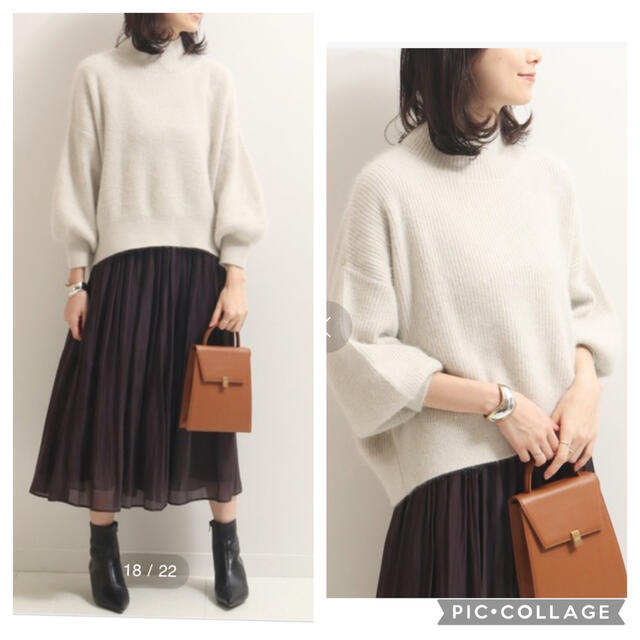 Noble - noble 7Gアンゴラシャギーハイネックプルオーバーの通販 by ...