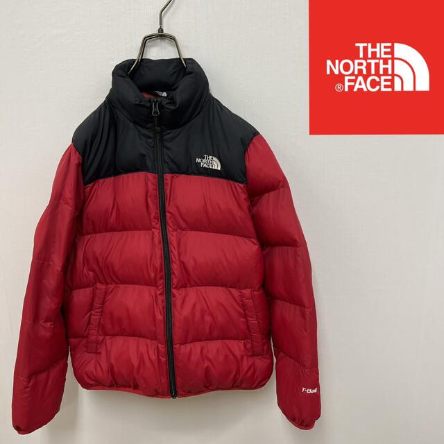 THE NORTH FACE(ザノースフェイス)の【☆ノースフェイス☆】ダウンジャケット　レッド✖️ブラック　T-Ball　キッズ キッズ/ベビー/マタニティのキッズ服男の子用(90cm~)(ジャケット/上着)の商品写真