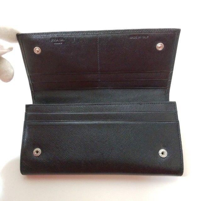 PRADA(プラダ)のPRADA プラダ　サフィアーノ　メタル　長財布　ブラック　XJ30 レディースのファッション小物(財布)の商品写真