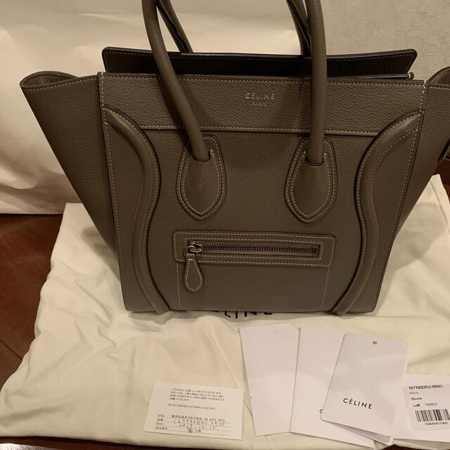 ハンドバッグ正規品◆CELINE ラゲージ　スリ