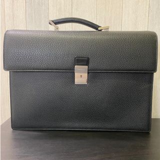 バーバリー(BURBERRY)の【美品】BURBERRYバーバリー　ブリーフケース　ノバチェック　黒(ビジネスバッグ)