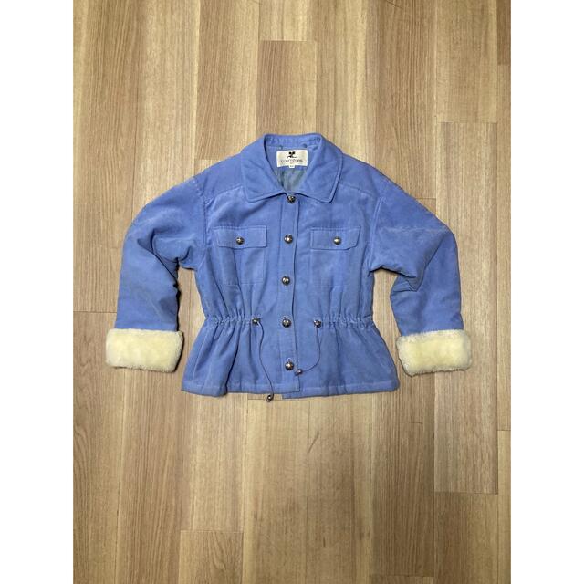 Courreges(クレージュ)の週末限定 90s courrages baby blue fur jumper レディースのジャケット/アウター(ブルゾン)の商品写真