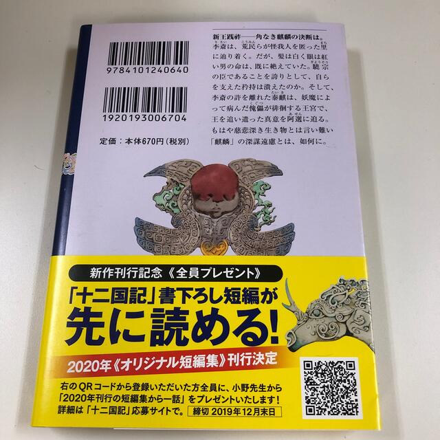 白銀の墟　玄の月 十二国記 第三巻 エンタメ/ホビーの本(その他)の商品写真